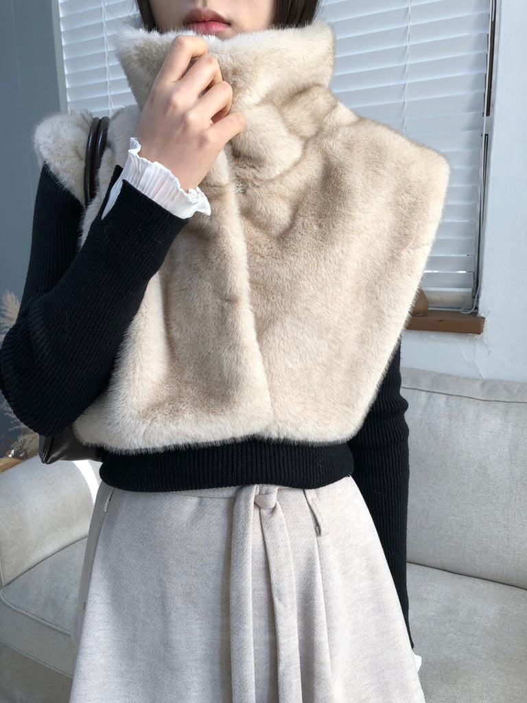 Elan Eco Fur Capelet _ 4 colors