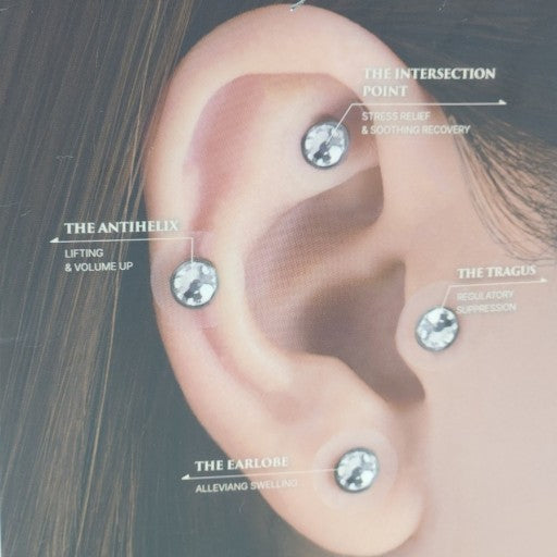 ZeNCY Premium Crystal Acupressure Jewerly_ EAR COCO