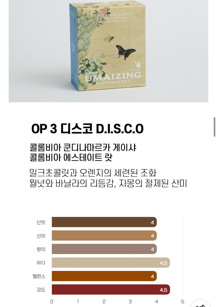 Umazing Supermarket 'Geisha Coffee'