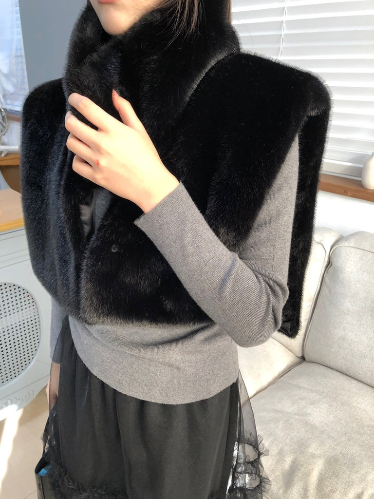 Elan Eco Fur Capelet _ 4 colors