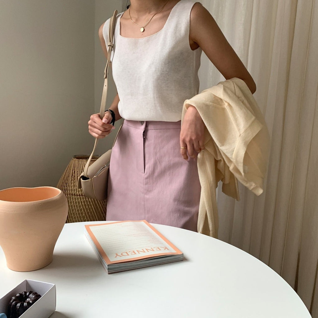 Sleeveless Knit Top - Angie&Ash