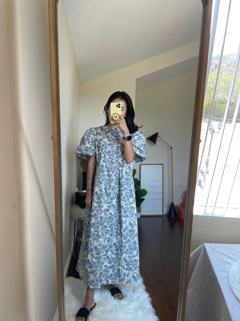 Scarlett Toile de Jouy Dress_2 colors - Angie&Ash