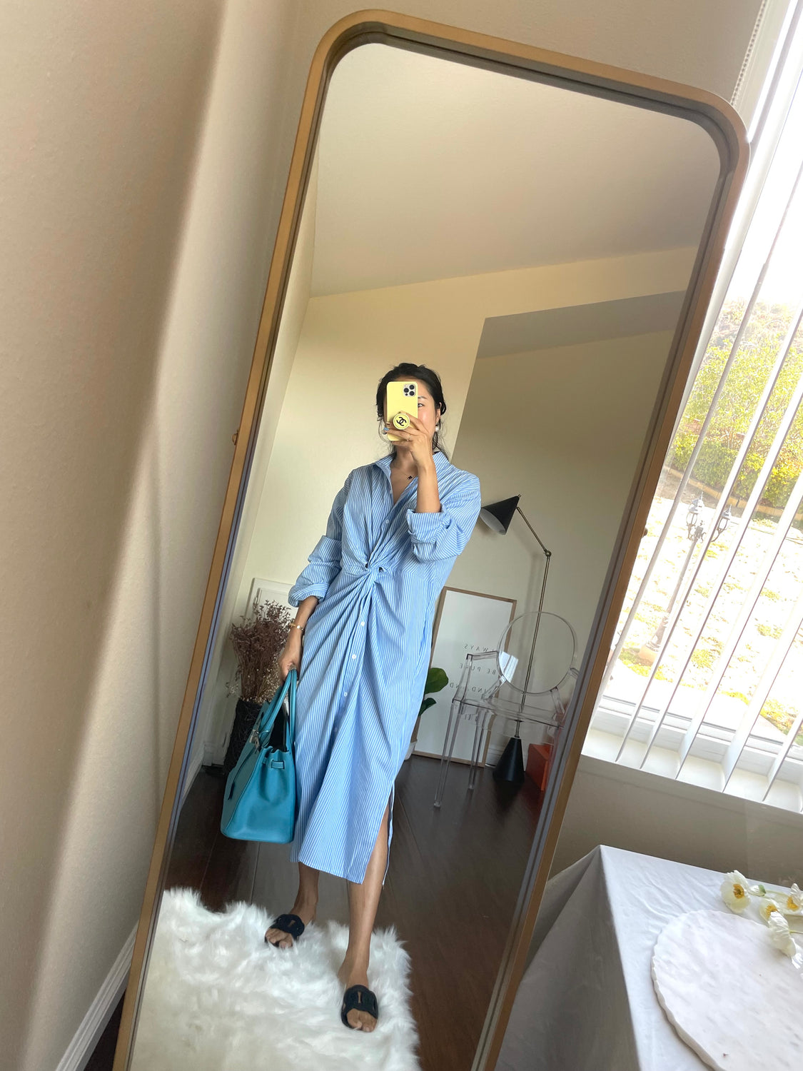Miranda Rib Knot Lounge Dress_2 Colors
